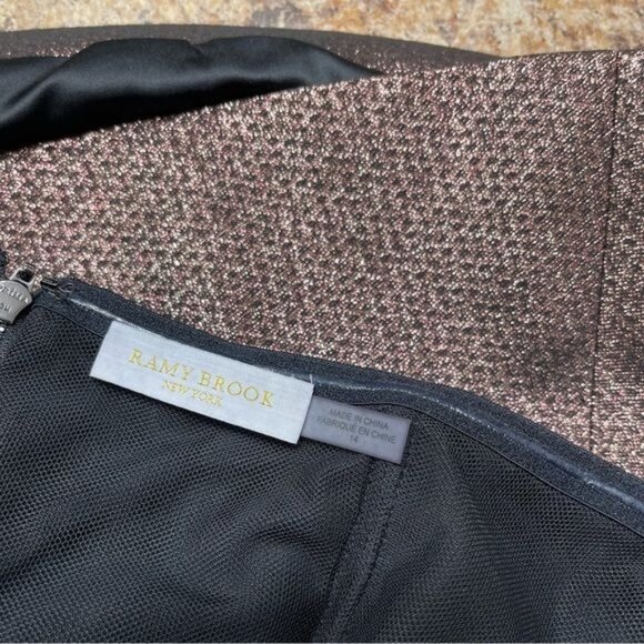 RAMY BROOK Estrella Strapless Cocktail Top in  Holiday Blush Size 14 - Picture 6 of 7